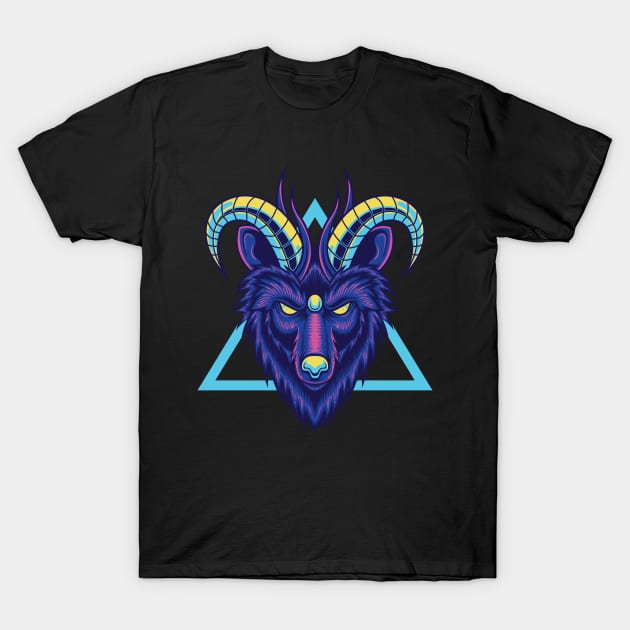 GOAT - Animal Fantasy T-Shirt by Harrisaputra